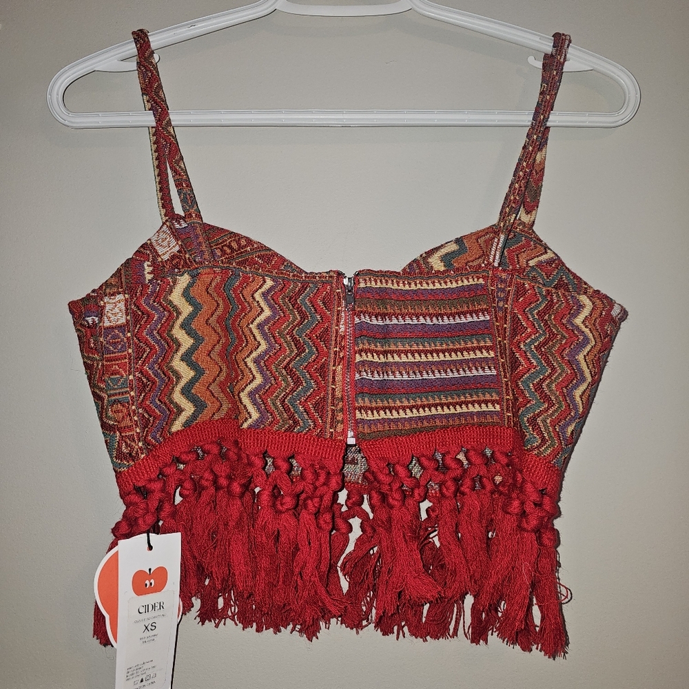 Nwt Cider Corset Tank Top - Picture 2 of 4
